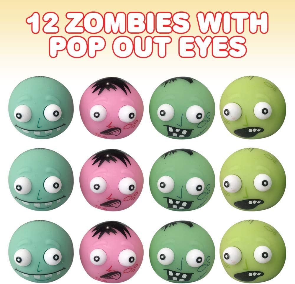 Zombie Stress Relief Toys Set of 12