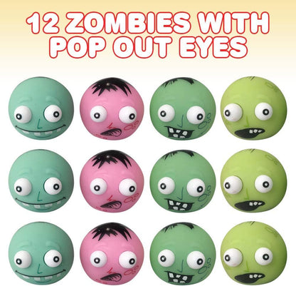 Zombie Stress Relief Toys Set of 12