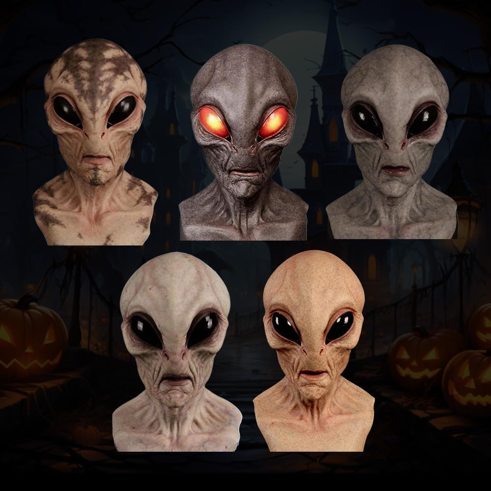 Alien Mask Full Head Skeleton Halloween