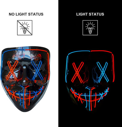 LED Light Up Halloween Mask