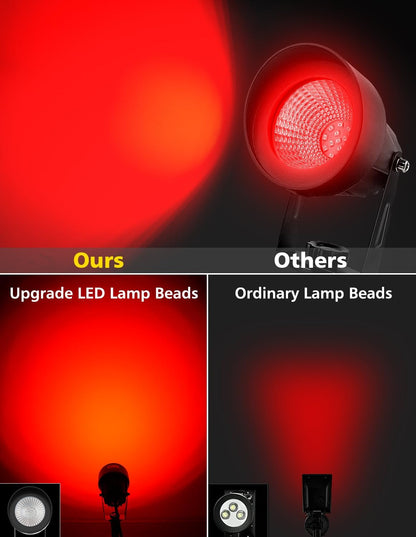 LED Spotlight Outdoor Waterproof Landscape Lighting Adjustable 2 Pack