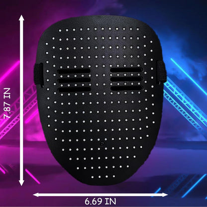 LED Light Up Mask with Gesture Sensing for Halloween Cosplay Party