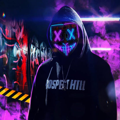 LED Light Up Halloween Mask