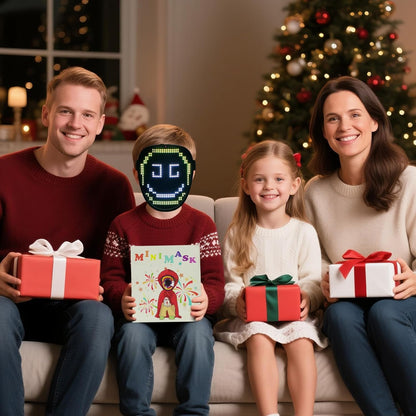 LED Light Up Mask with Gesture Sensing for Halloween Cosplay Party