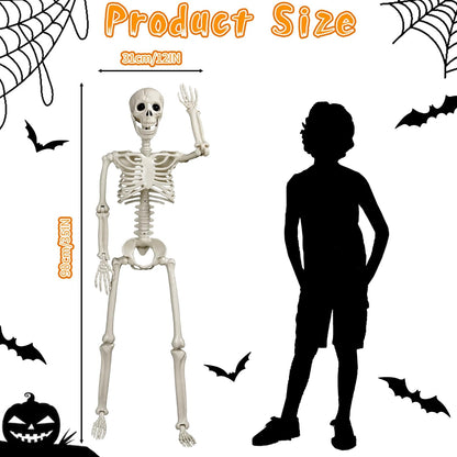 Halloween Skeleton Decorations 36 Inch Posable Full Body Yard Decor