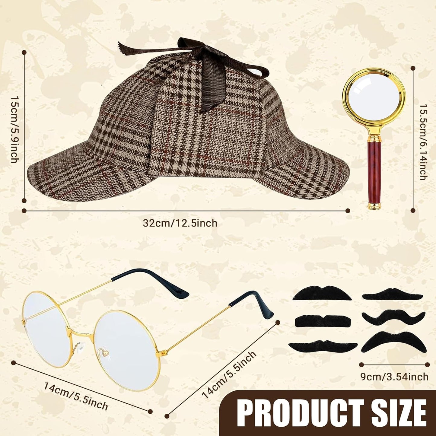 Detective Costume Accessories Set for Adults