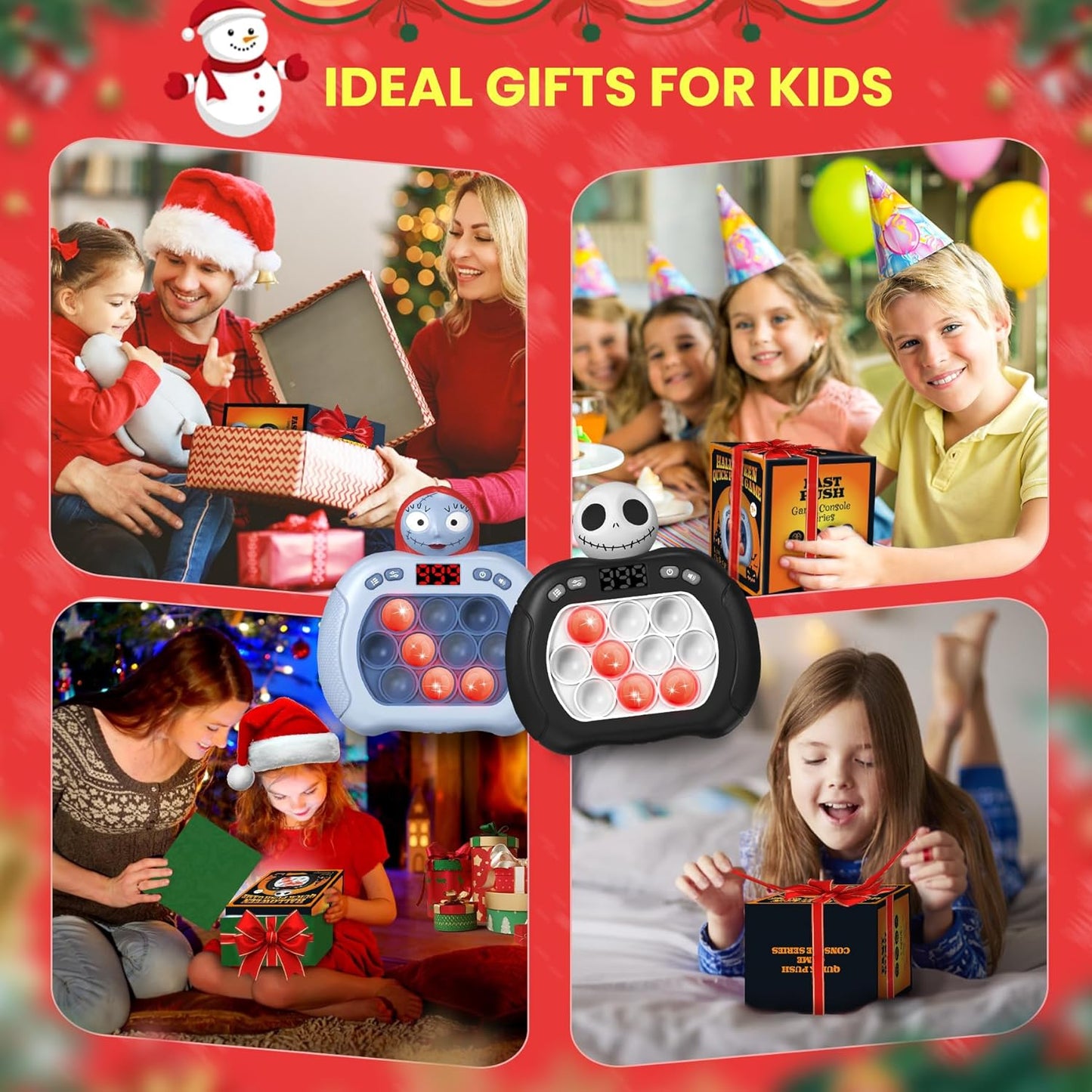 Halloween Light Up Fidget Toy Pop Game for Kids Adults