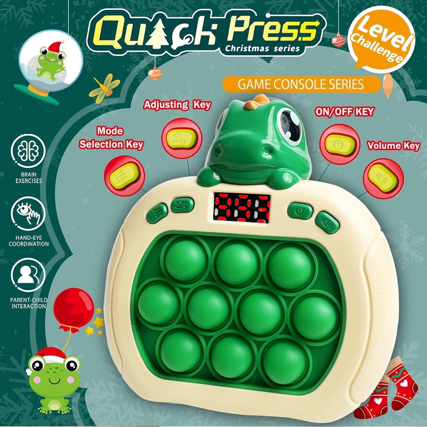 Halloween Light Up Fidget Toy Pop Game for Kids Adults