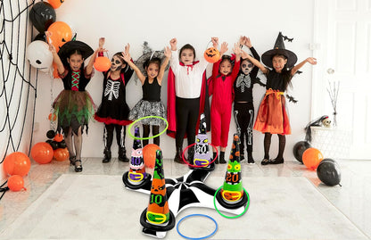 Inflatable Witch Hat Ring Toss Game Halloween