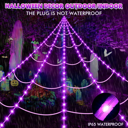 Halloween Spider Web Lights